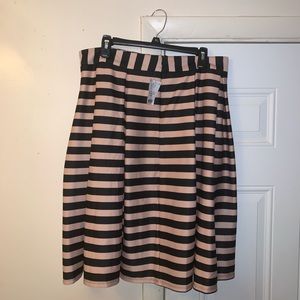 Pink & Black Strip Skirt